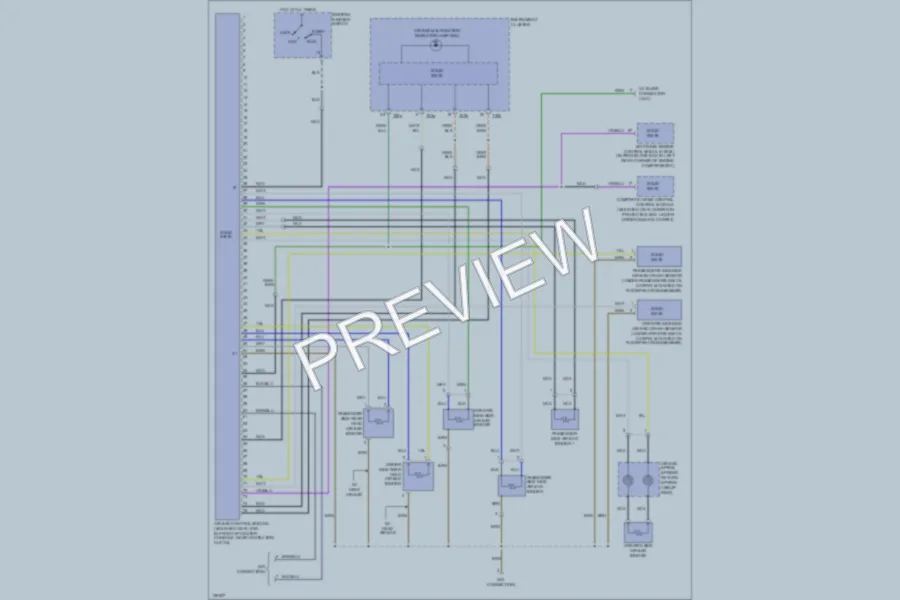 2001 Volkswagen Passat Supplemental Restraints wiring diagram preview