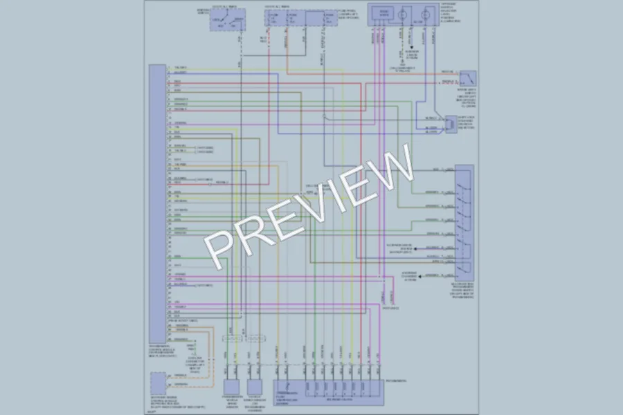 2001 Volkswagen Passat Transmission wiring diagram preview