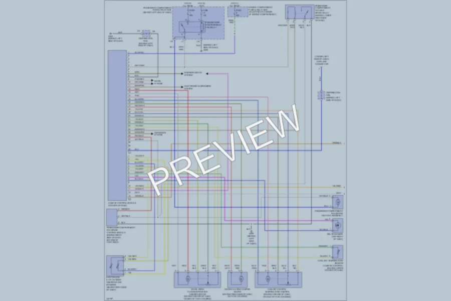 2001 Volvo S40 Air Conditioning wiring diagram preview