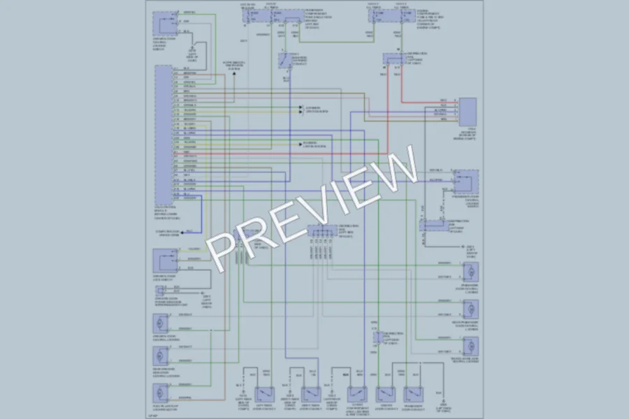 2001 Volvo S40 Power Door Locks wiring diagram preview