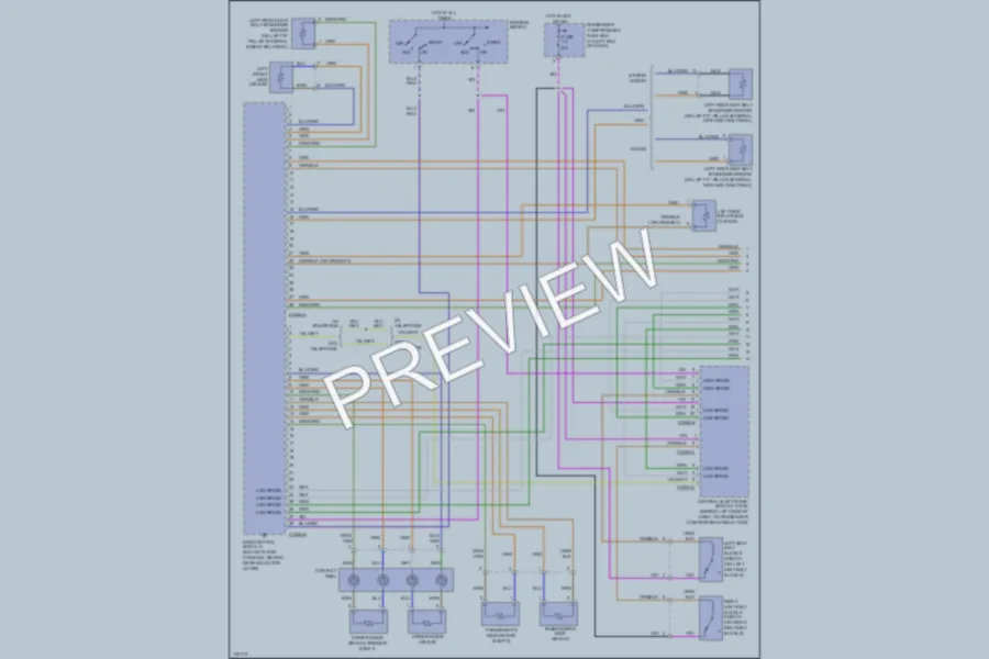 2001 Volvo S80 Supplemental Restraints wiring diagram preview