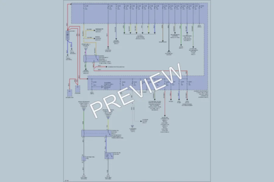 2001 Volvo V40 Power Distribution wiring diagram preview