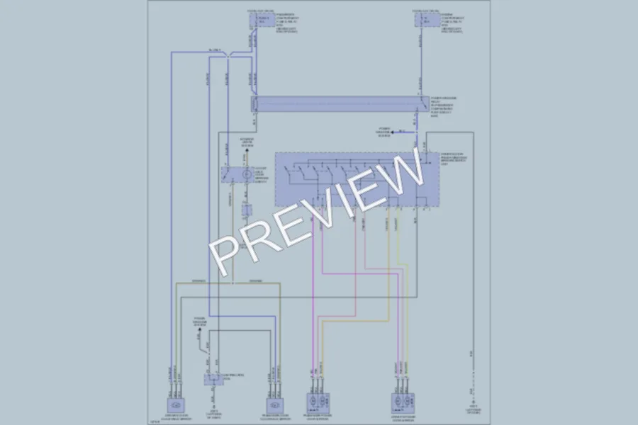 2001 Volvo V40 Power Mirrors wiring diagram preview