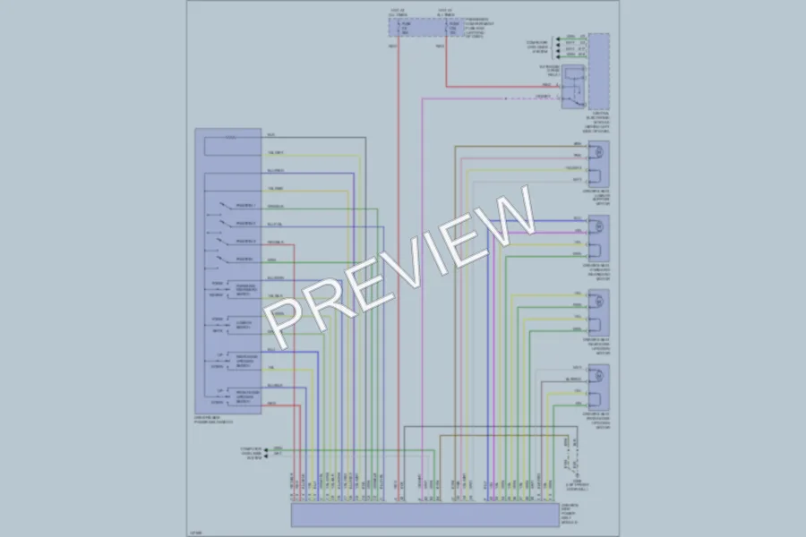 2001 Volvo V70XC Power Seats wiring diagram preview