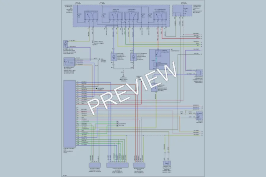 2002 Acura 32CL Air Conditioning wiring diagram preview