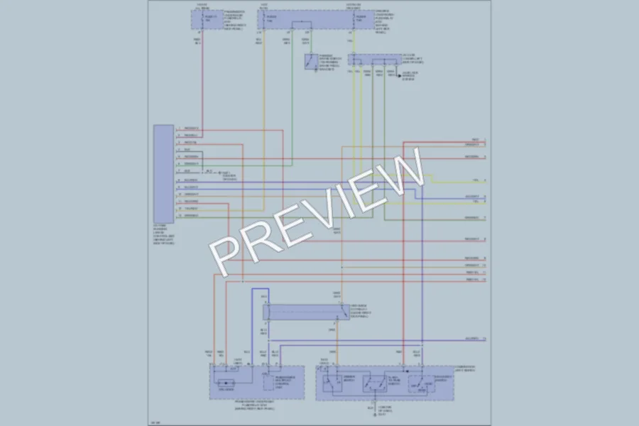 2002 Acura 32CL Headlights wiring diagram preview