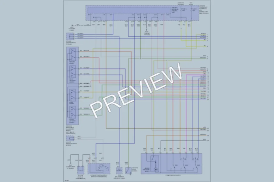2002 Acura 32CL Memory Systems wiring diagram preview