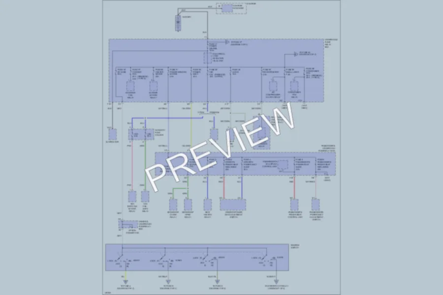 2002 Acura 32CL Power Distribution wiring diagram preview