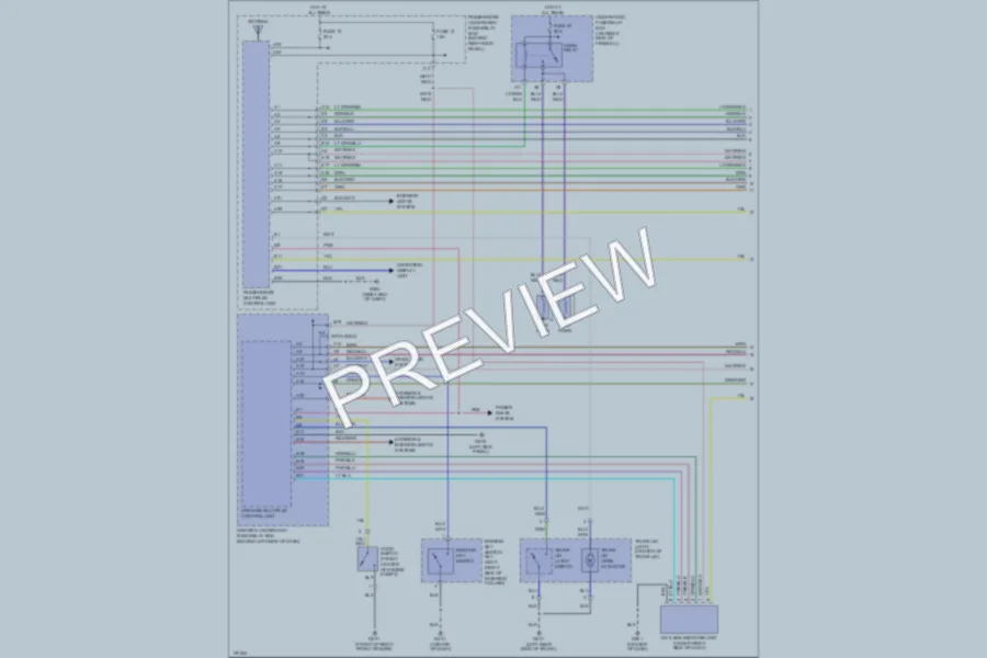 2002 Acura 32CL Power Door Locks wiring diagram preview