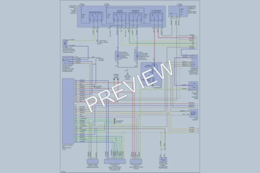 2002 Acura 32TL Air Conditioning wiring diagram preview