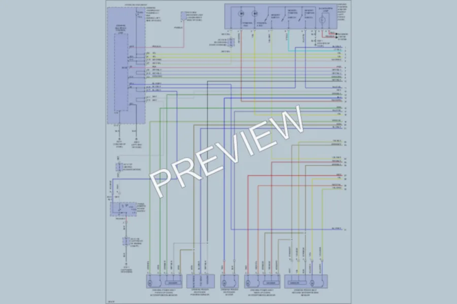 2002 Acura 32TL Memory Systems wiring diagram preview