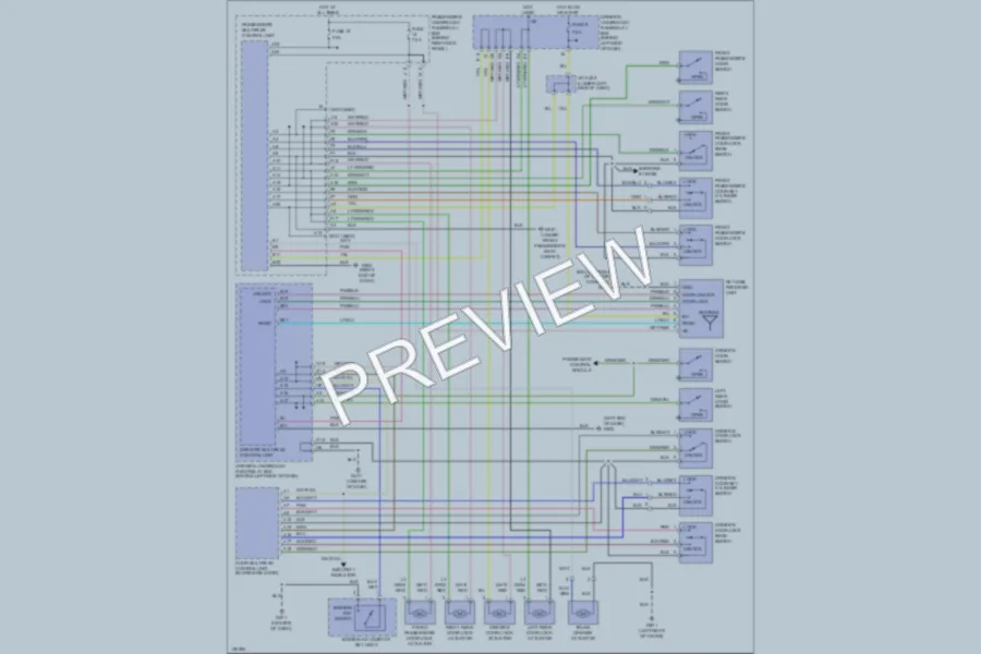 2002 Acura 32TL Power Door Locks wiring diagram preview