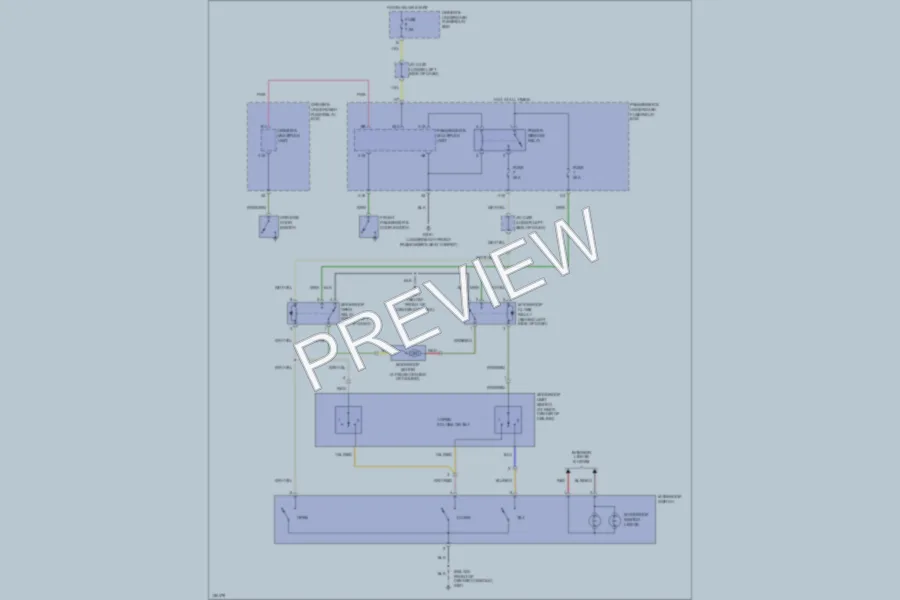 2002 Acura 32TL Power Top Sunroof wiring diagram preview