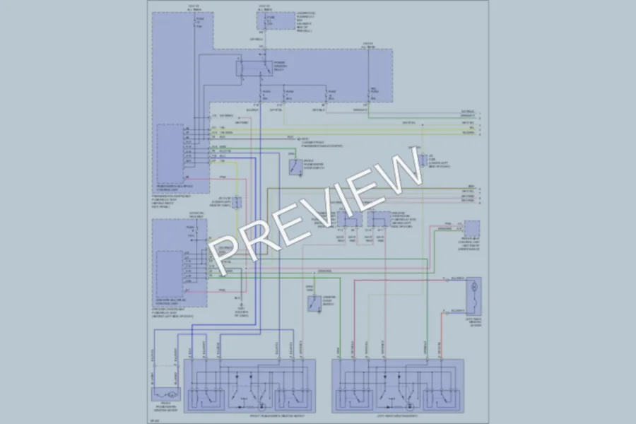 2002 Acura 32TL Power Windows wiring diagram preview