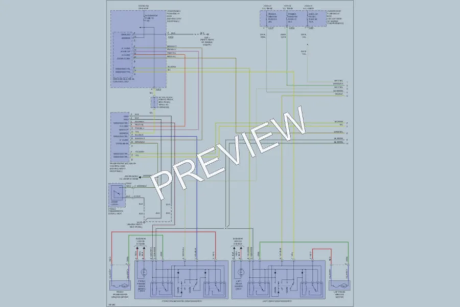 2002 Acura 35RL Power Windows wiring diagram preview