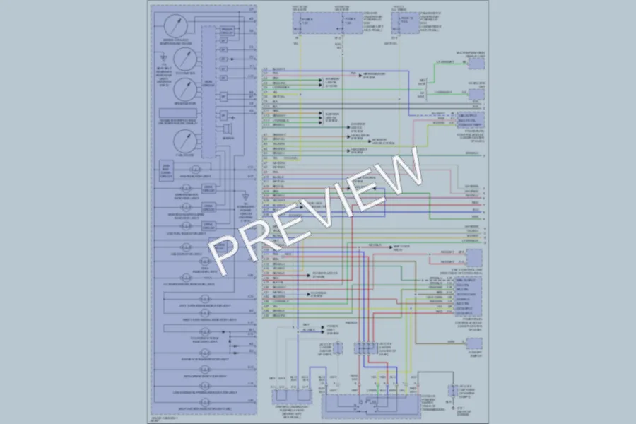 2002 Acura MDX Instrument Cluster wiring diagram preview