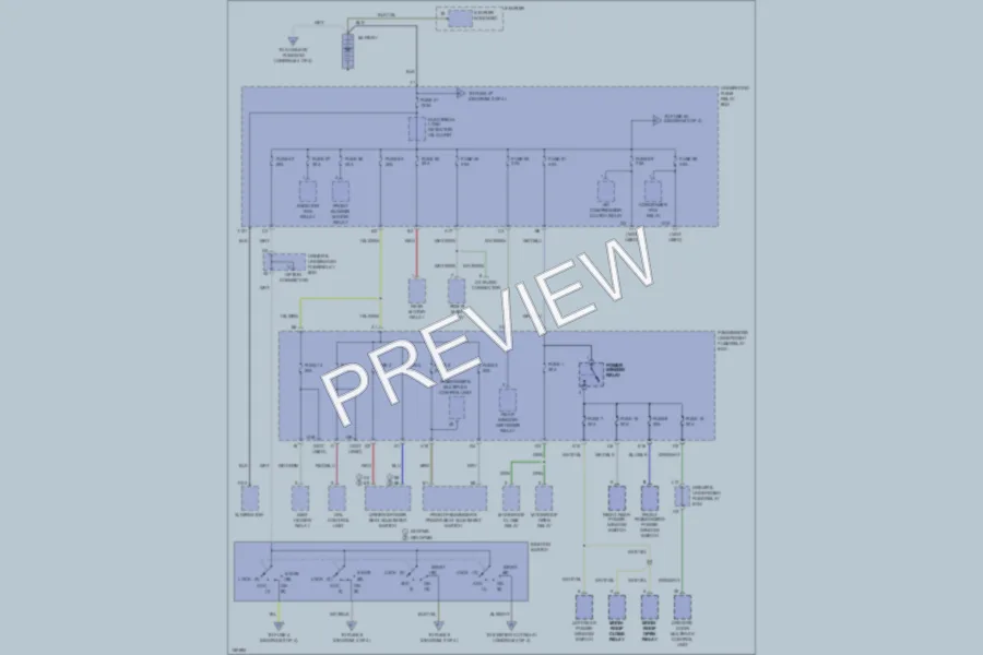 2002 Acura MDX Power Distribution wiring diagram preview