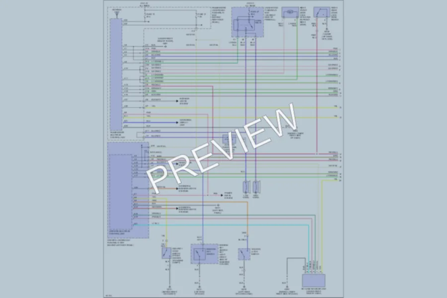 2002 Acura MDX Power Door Locks wiring diagram preview