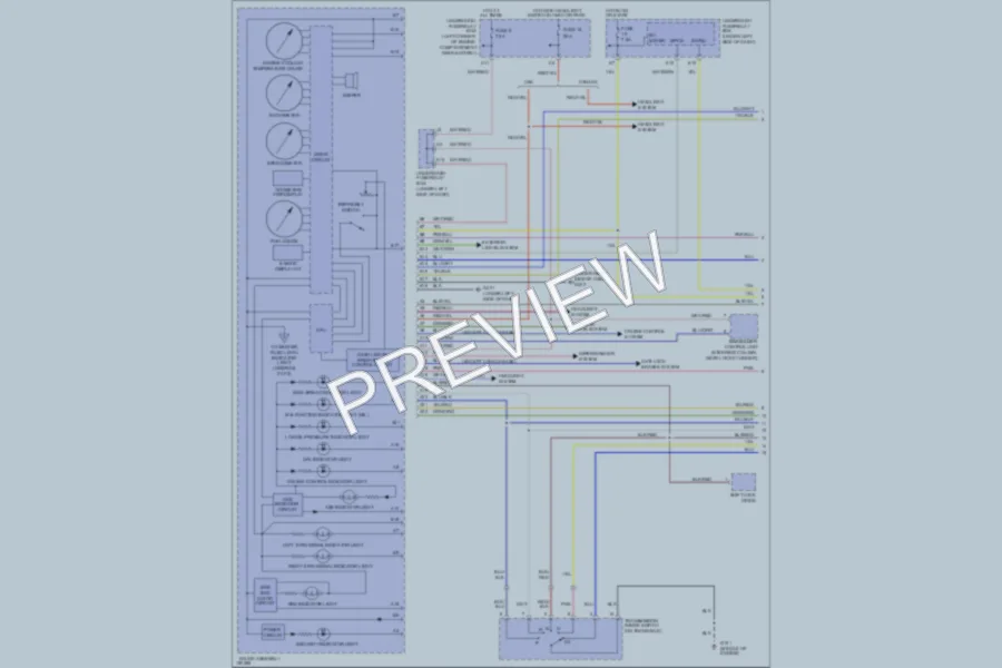 2002 Acura RSX Instrument Cluster wiring diagram preview