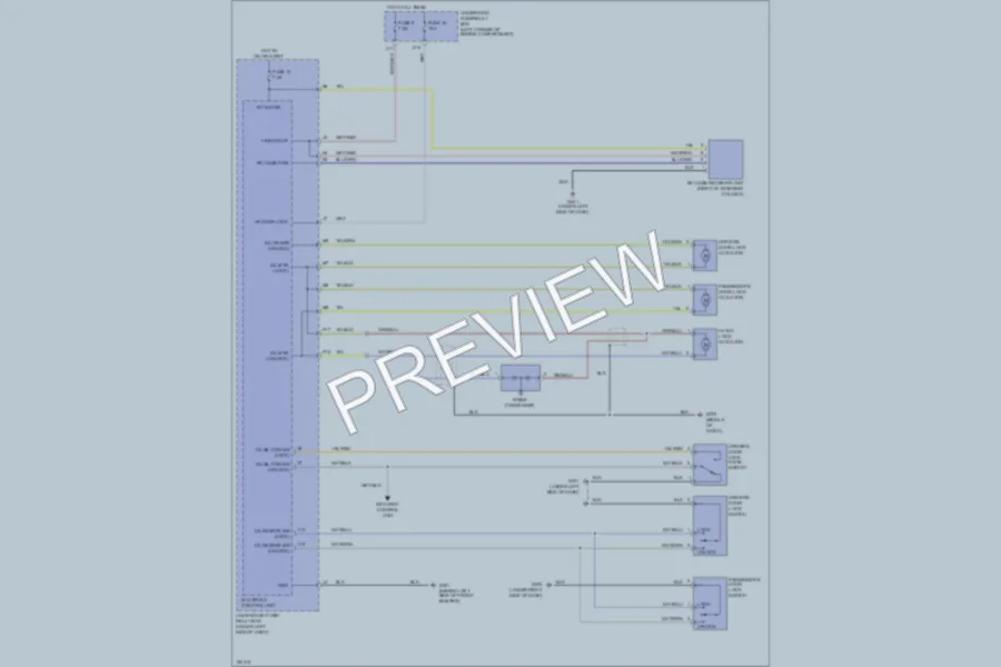 2002 Acura RSX Power Door Locks wiring diagram preview