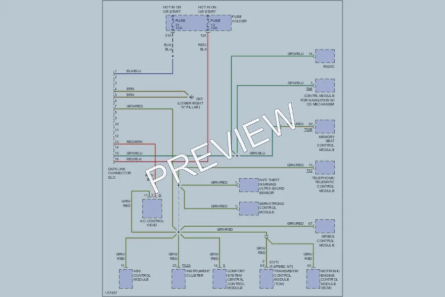 2002 Audi A4 Computer Data Lines wiring diagram preview