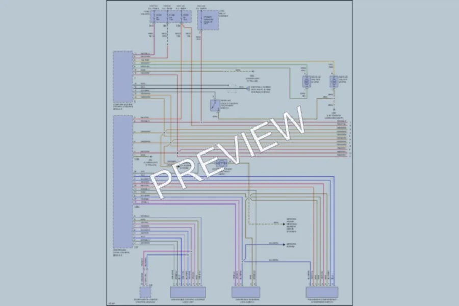 2002 Audi A4 Power Door Locks wiring diagram preview