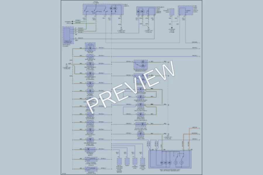 2002 Audi A6 Interior Lights wiring diagram preview