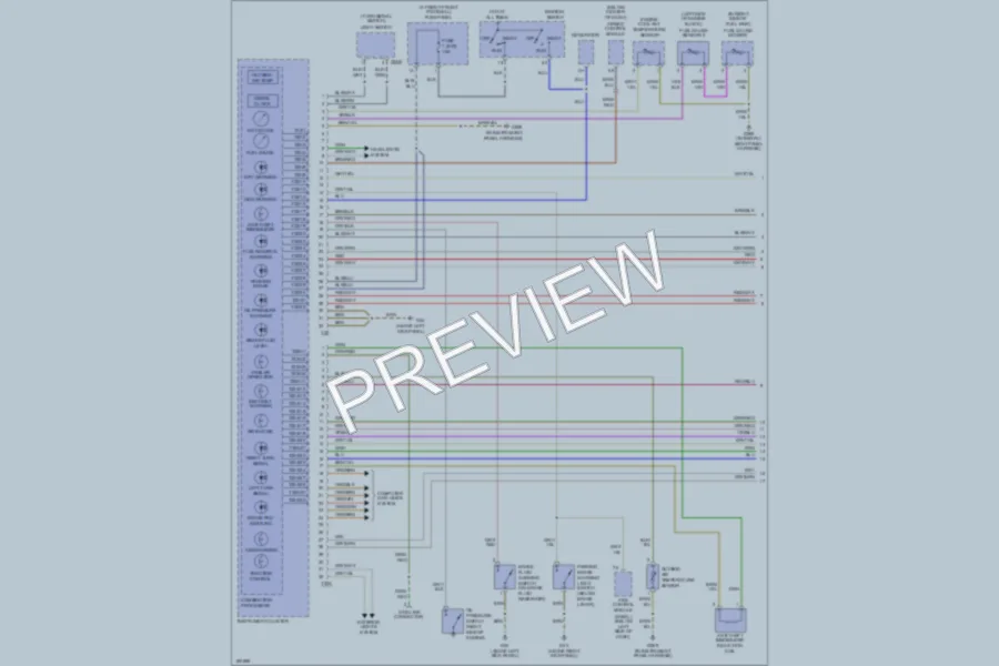 2002 Audi A8L Instrument Cluster wiring diagram preview
