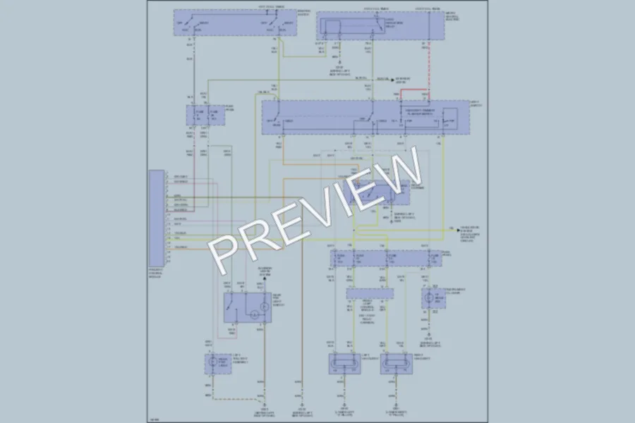 2002 Audi S4 Headlights wiring diagram preview