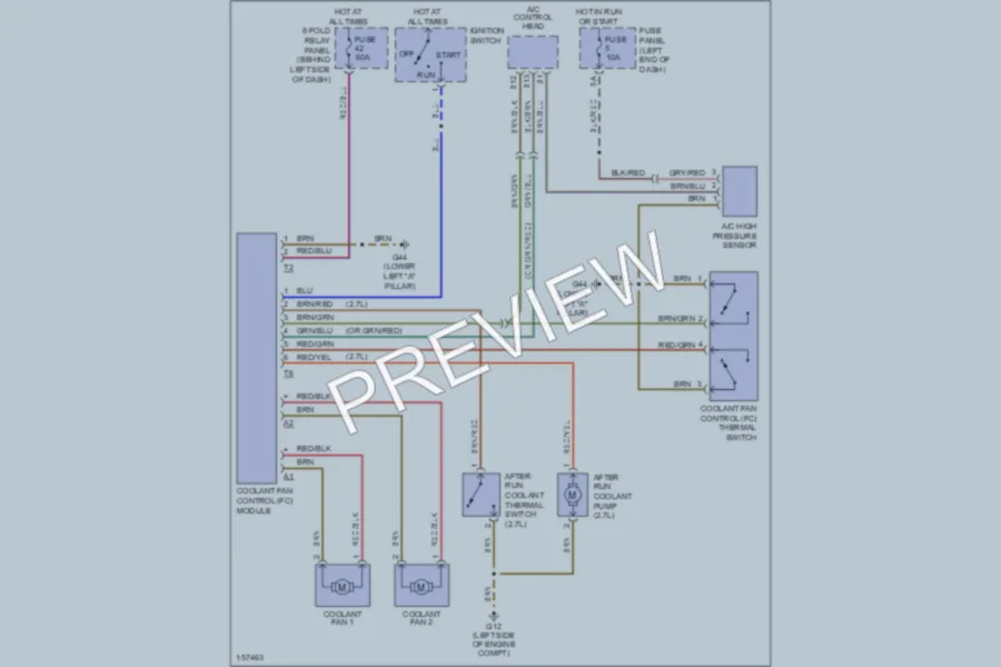 2002 Audi S6 Cooling Fan wiring diagram preview