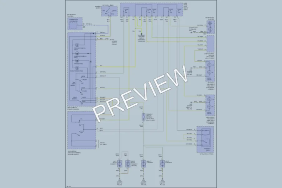 2002 Audi S6 Headlights wiring diagram preview