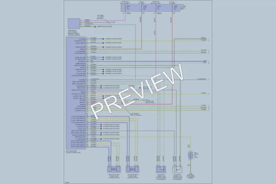 2002 BMW 325Ci Headlights wiring diagram preview