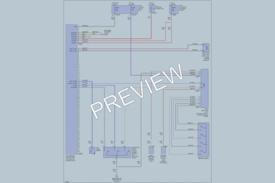 2002 BMW 325i Transmission wiring diagram preview