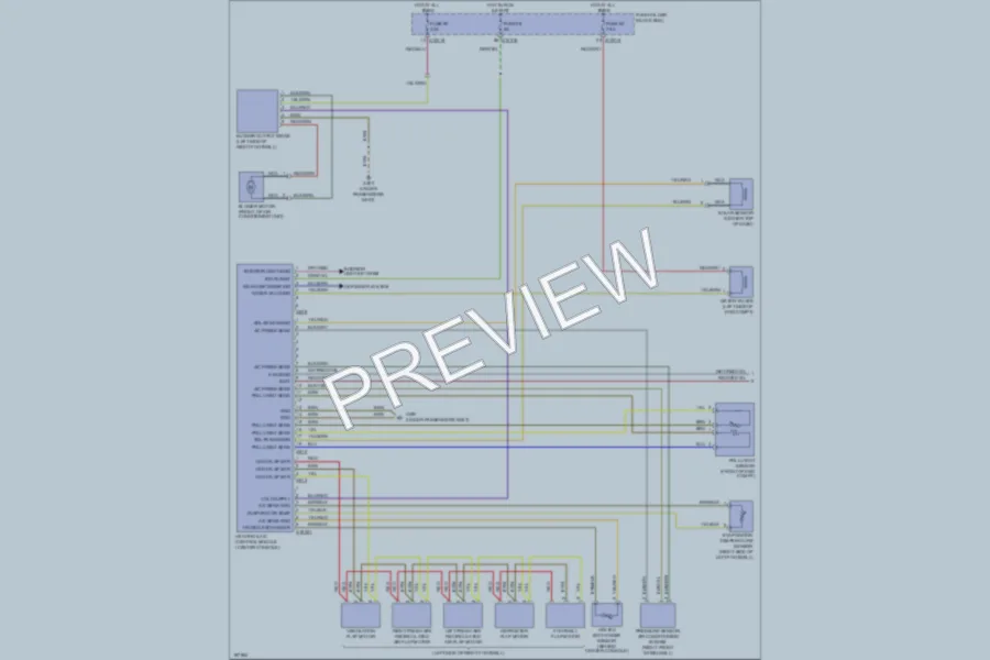 2002 BMW 330i Air Conditioning wiring diagram preview