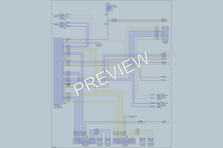 2002 BMW 530i Radio wiring diagram preview