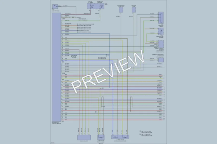 2002 BMW 540i Air Conditioning wiring diagram preview