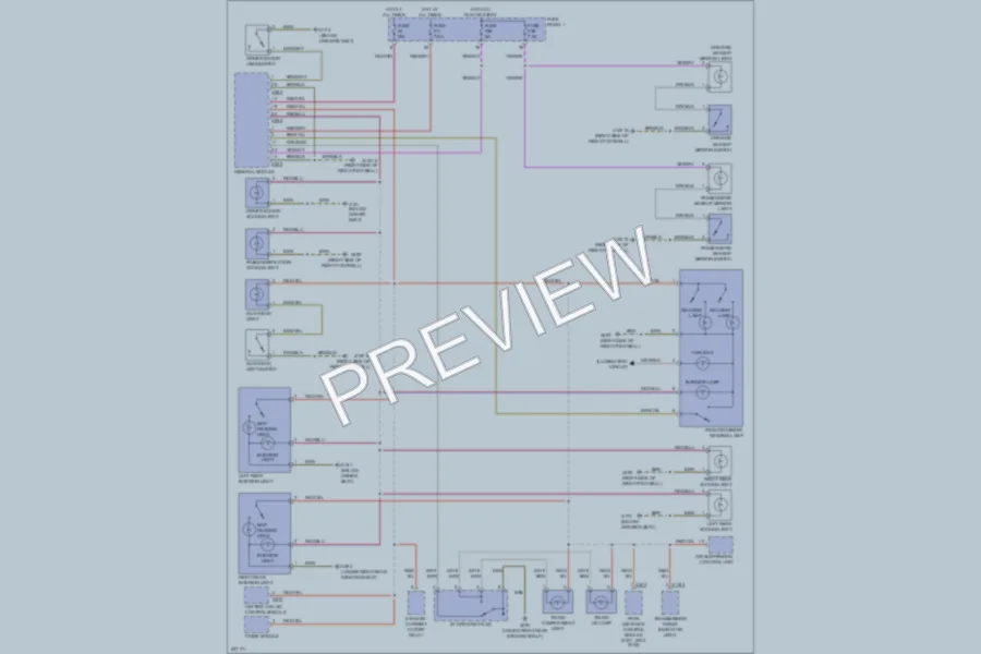 2002 BMW 540i Interior Lights wiring diagram preview