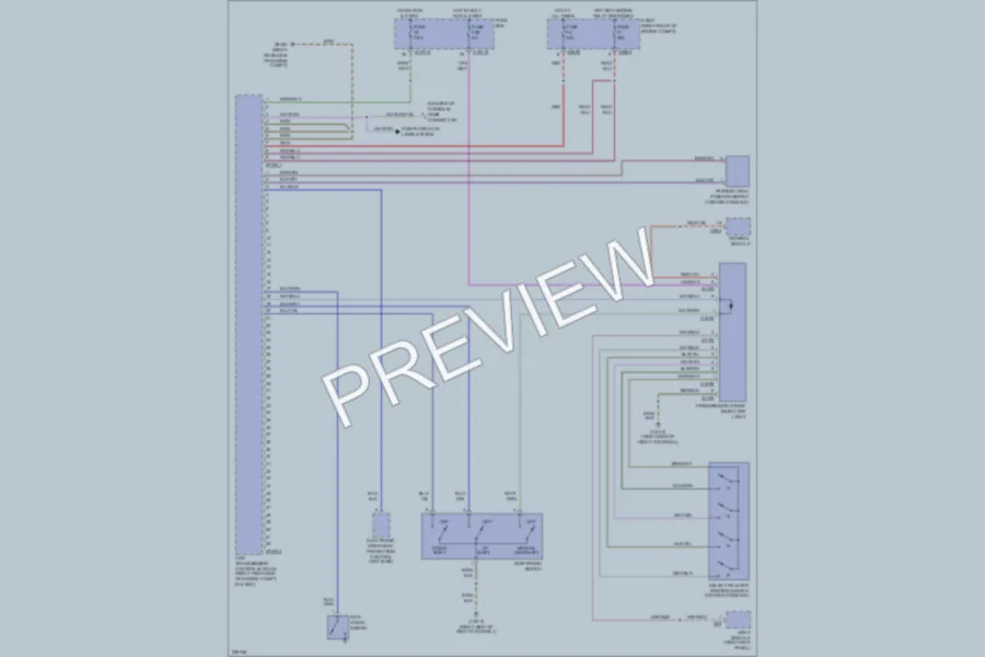 2002 BMW 540i Transmission wiring diagram preview