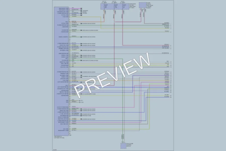 2002 BMW 745Li Headlights wiring diagram preview