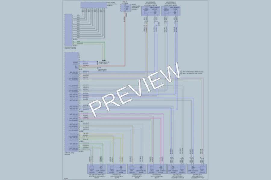 2002 BMW 745i Memory Systems wiring diagram preview