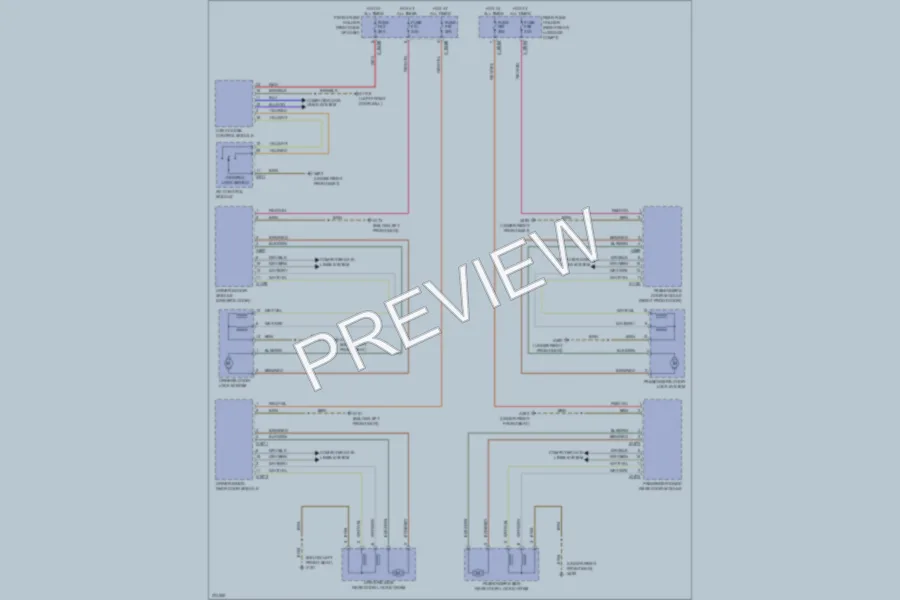 2002 BMW 745i Power Door Locks wiring diagram preview