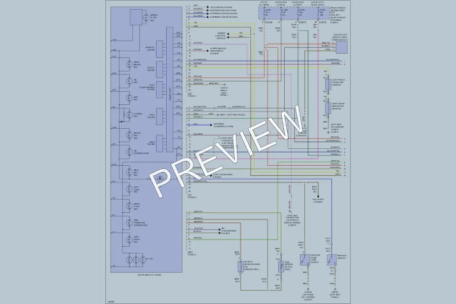 2002 BMW MRoadster Instrument Cluster wiring diagram preview