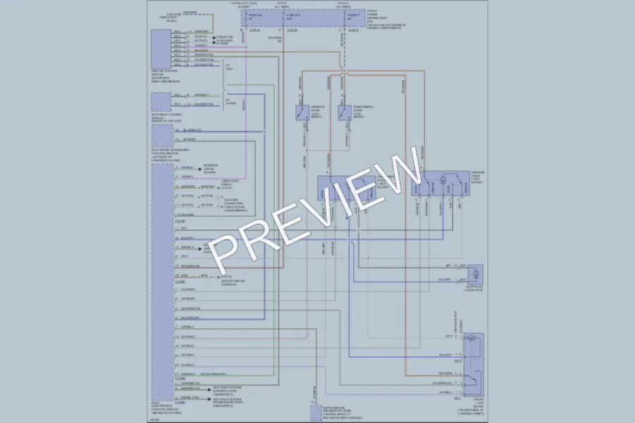 2002 BMW MRoadster Power Door Locks wiring diagram preview