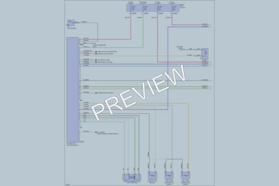 2002 BMW X5 Air Conditioning wiring diagram preview