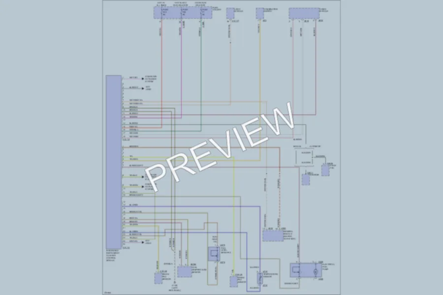 2002 BMW X5 Instrument Cluster wiring diagram preview