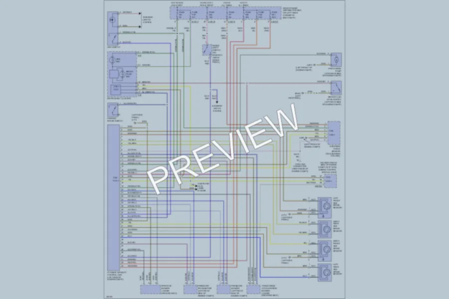 2002 BMW Z3 Anti Lock Brakes wiring diagram preview