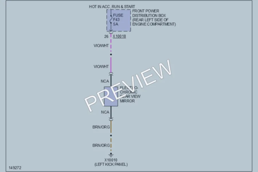 2002 BMW Z3 Power Mirrors wiring diagram preview