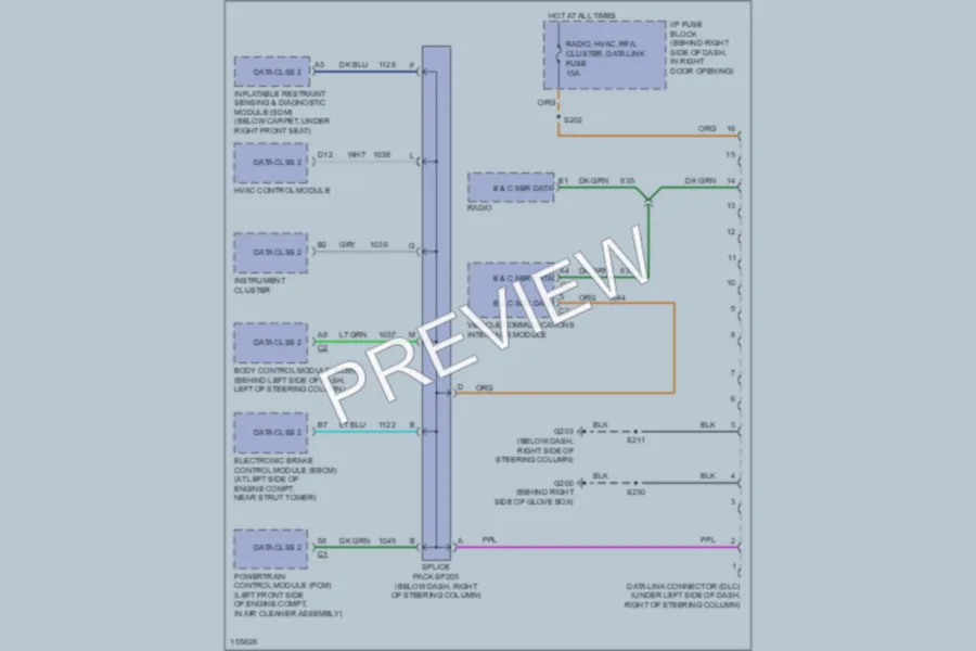 2002 Buick Century Computer Data Lines wiring diagram preview