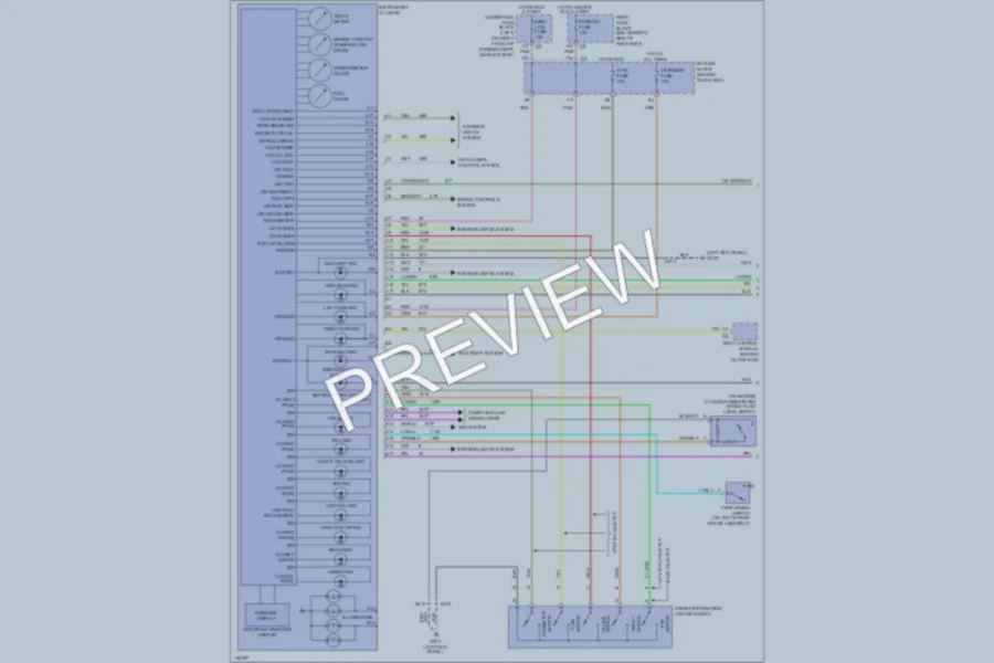 2002 Buick ParkAvenue Instrument Cluster wiring diagram preview