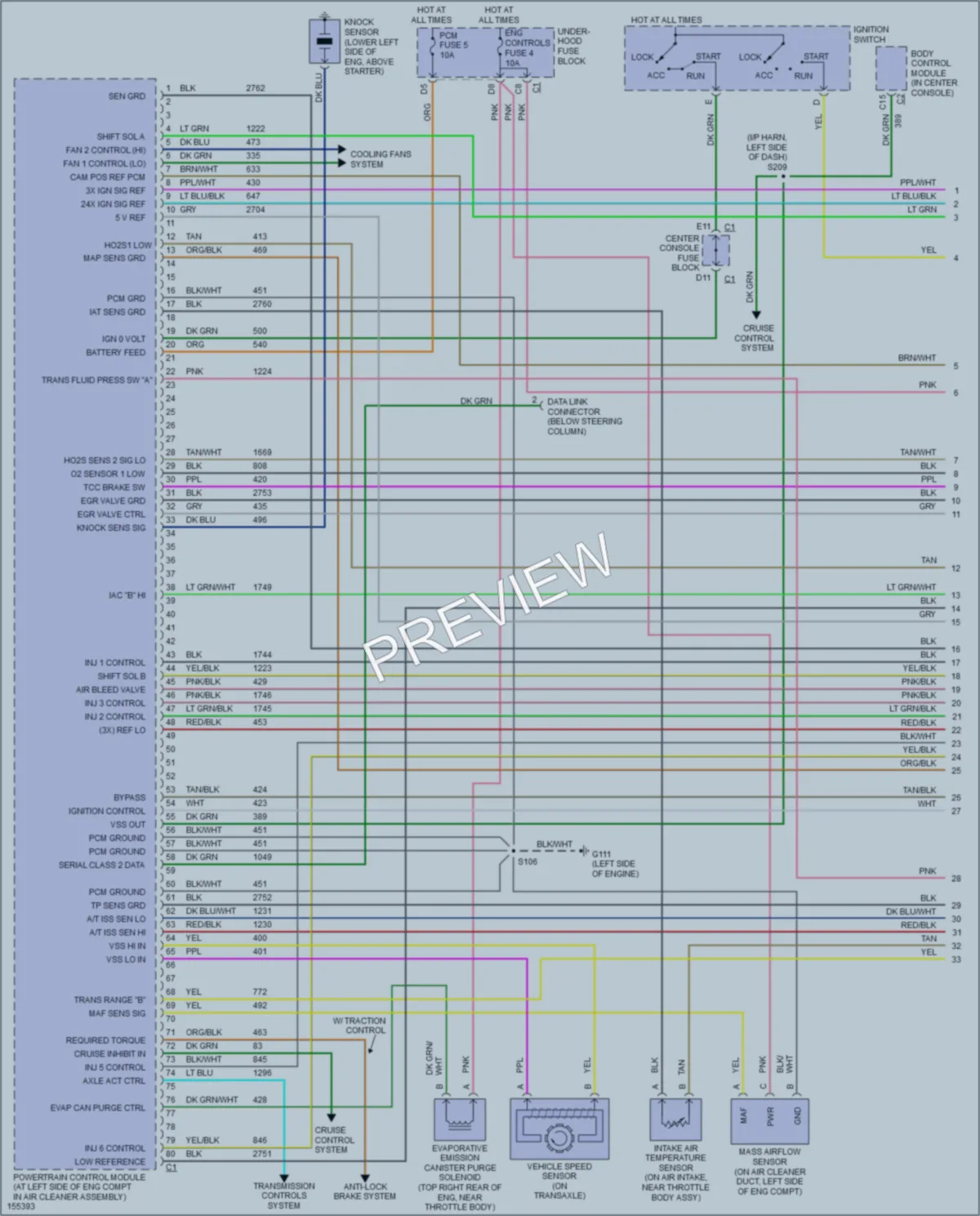 2002 Buick Rendezvous Engine Performance wiring diagram preview
